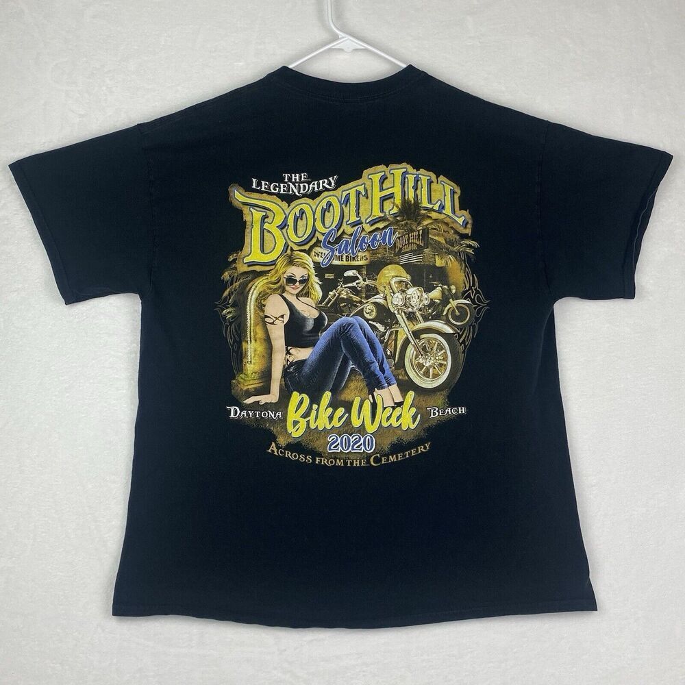 Gildan Bike Week 2020 Graphic Shirt Mens Extra Large Black Short Sleeve